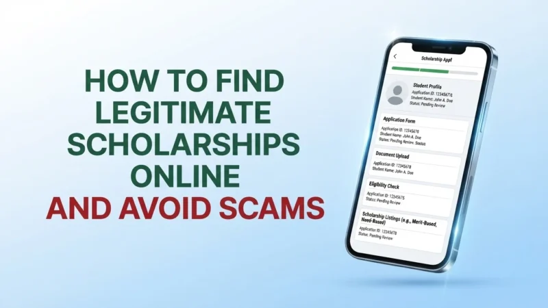 How to Find Legitimate Scholarships Online and Avoid Scams